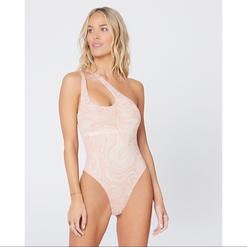 L*SPACE Shimmer Phoebe One Piece Swimsuit - Size 6 - New with tags